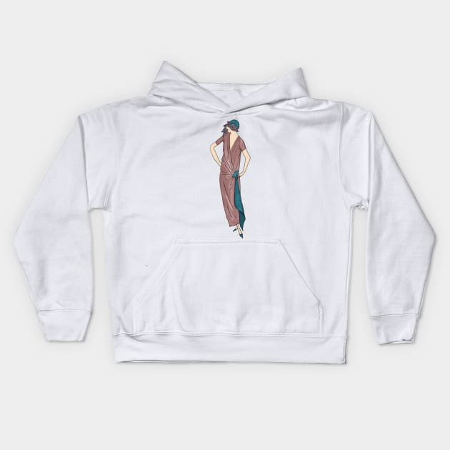 Flapper Girl 2 Kids Hoodie by The Golden Era